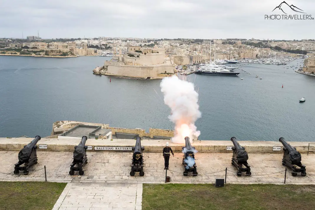 Kanonenschuss in Valletta