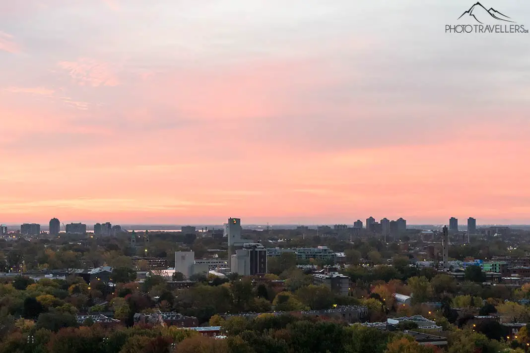 Sonnenuntergang in Montréal