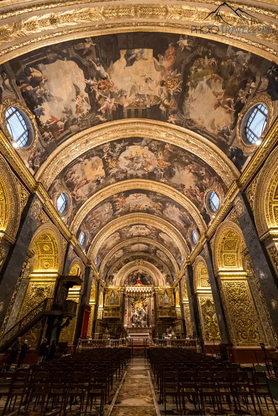 Im Inneren der St. John’s Co-Cathedral in Valletta