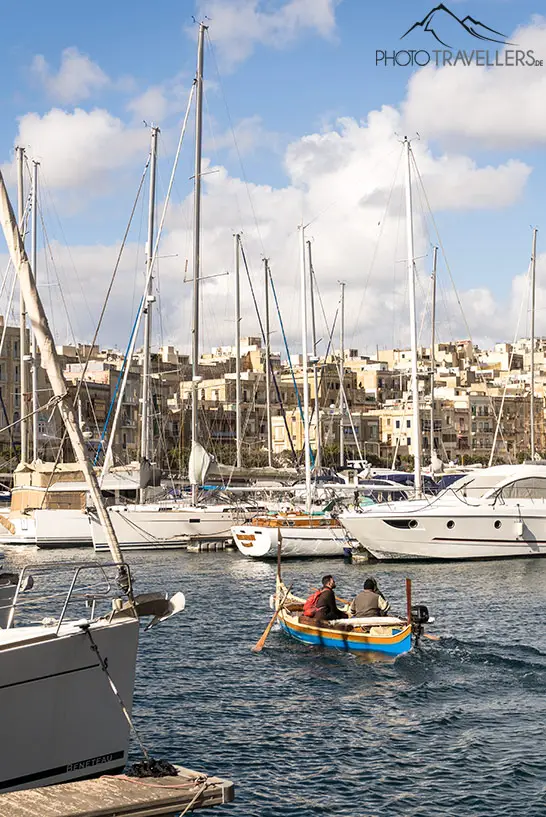 Das Wassertaxi verbindet Vittoriosa mit Valletta