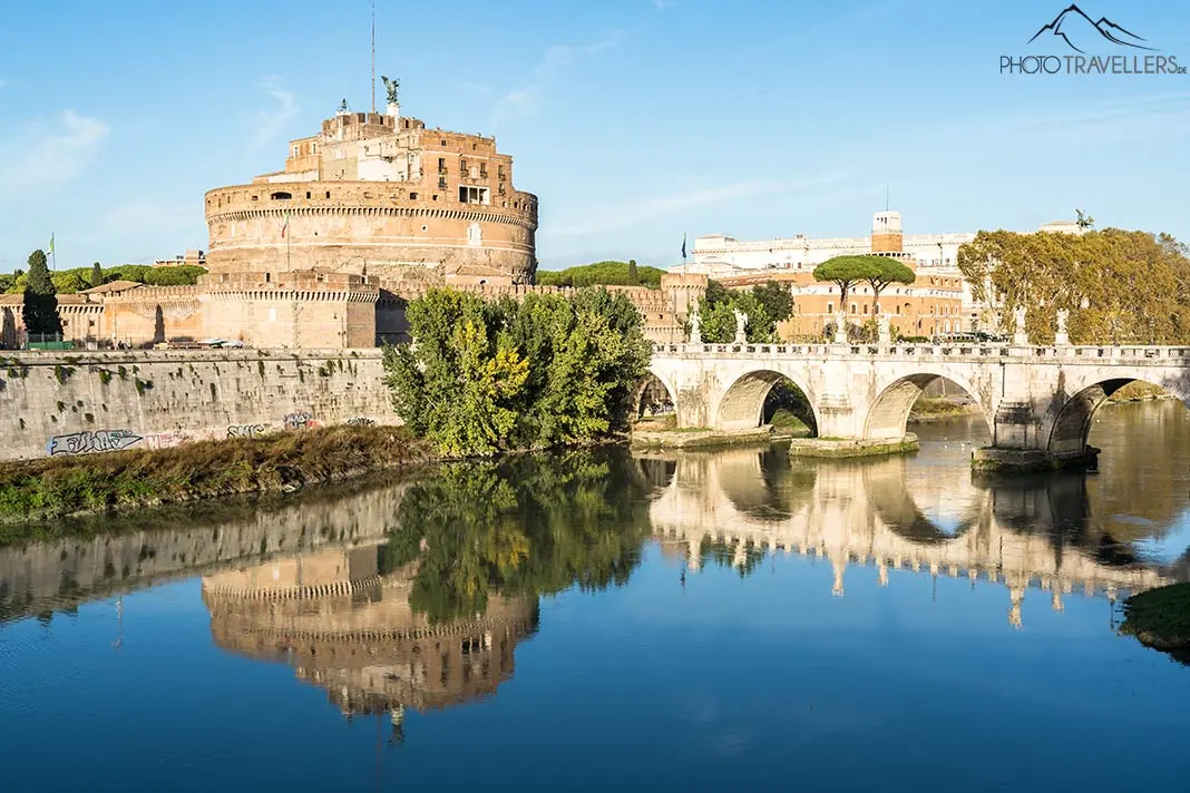 Castel Sant'Angelo with the Bridge of Angels in Rome