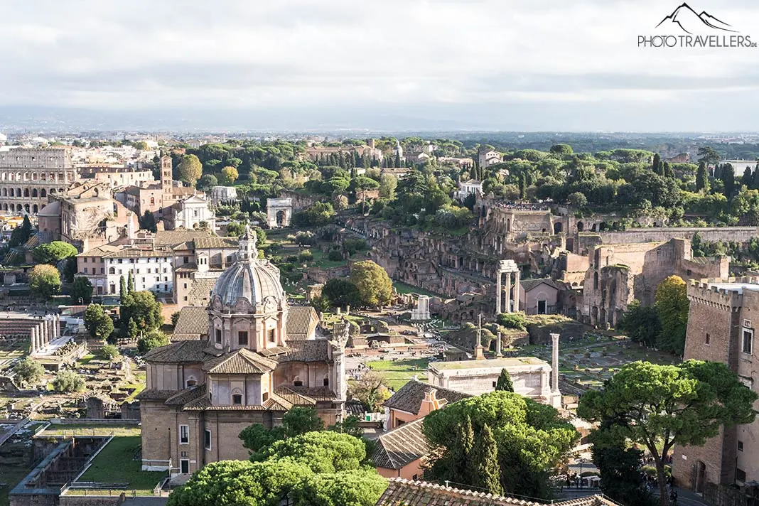 The view of the Roman Forum from the Victor Emanuel Monument