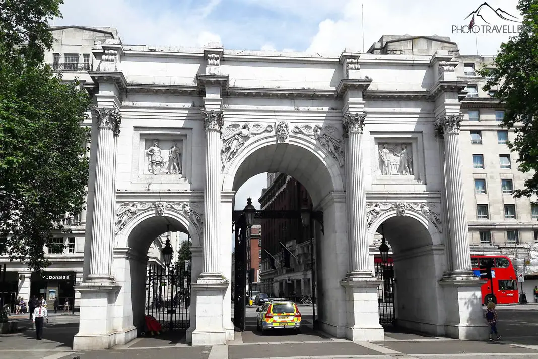 Der Marble Arch am Ende der Oxford Street