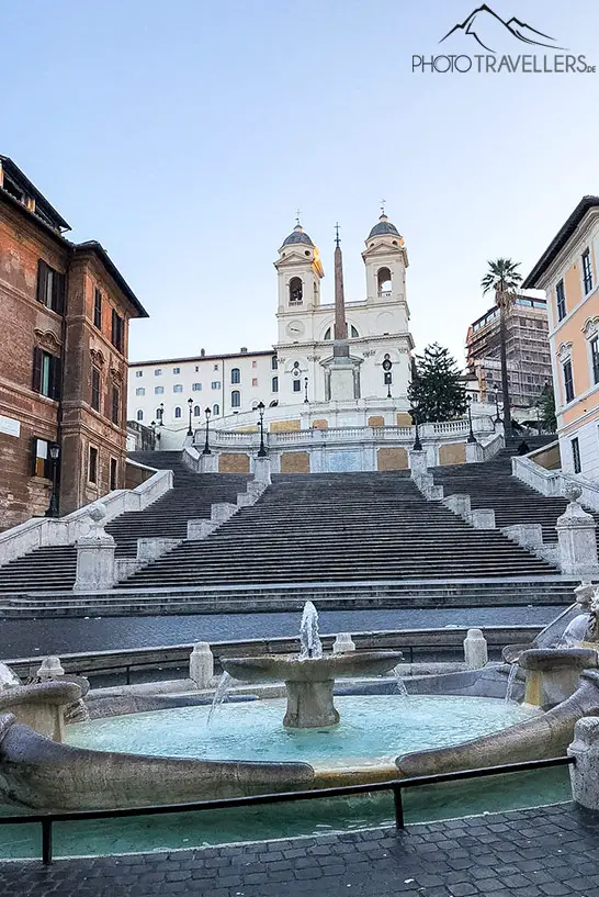 The Spanish Steps in the morning