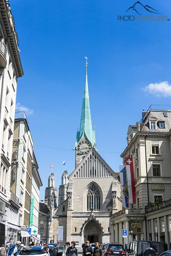 Eine Kirche in Zürichs Innenstadt
