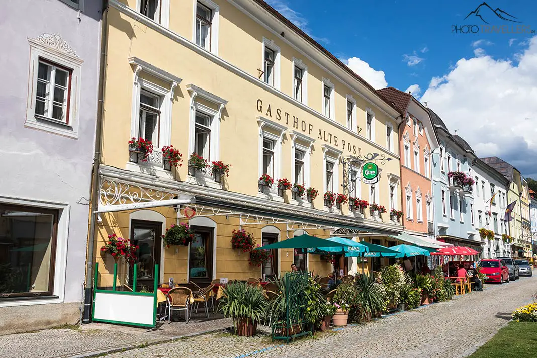 Das Gasthaus Alte Post am Marktplatz in Gmünd