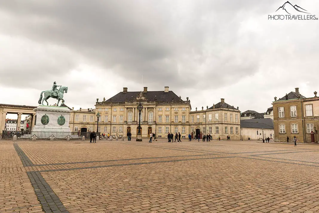 The Amalienborg Castle with its huge square in front of it