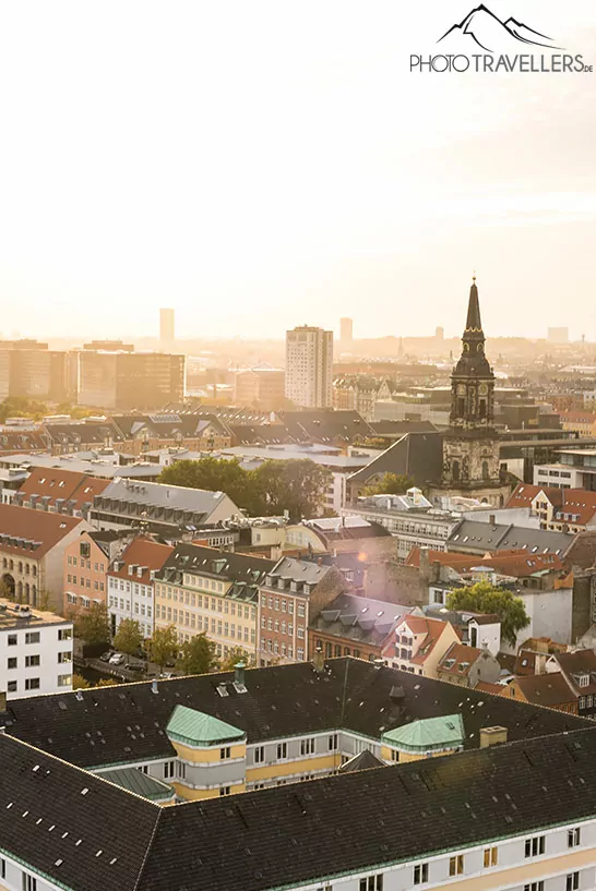 Der Ausblick von der Erlöserkirche und auf Christianshavn in Kopenhagen