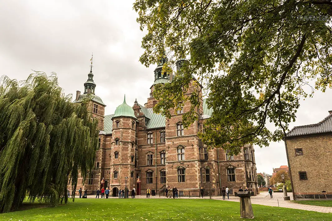 View of the Rosenborg Castle in Copenhagen