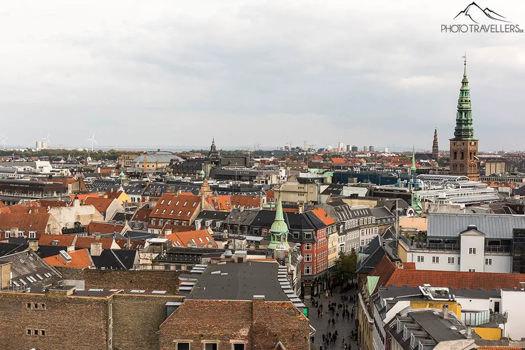 The view of the city from the round tower