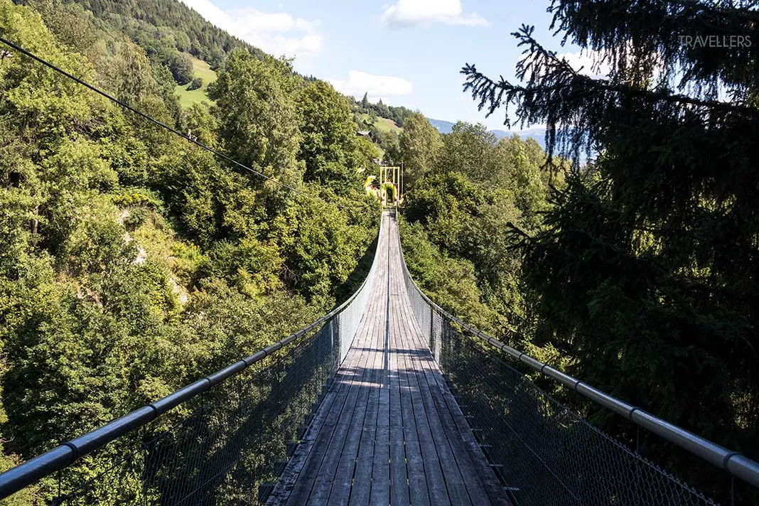 Die längste Fußgängerhängebrücke der Alpen führt in Kärnten über die Drachenschlucht
