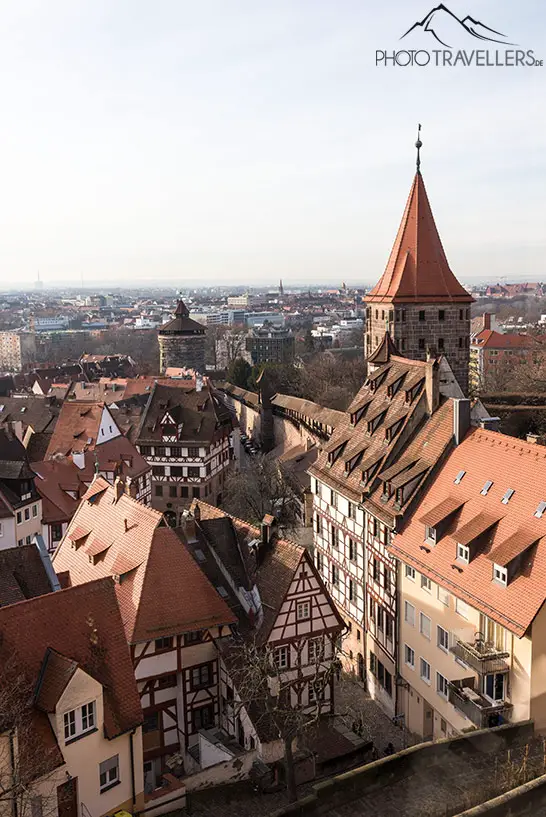 Der Blick von der Kaiserburg über Nürnberg