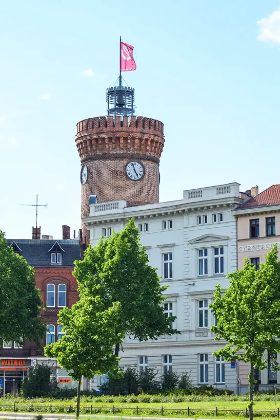 Blick auf den Spremberger Turm in Cottbus