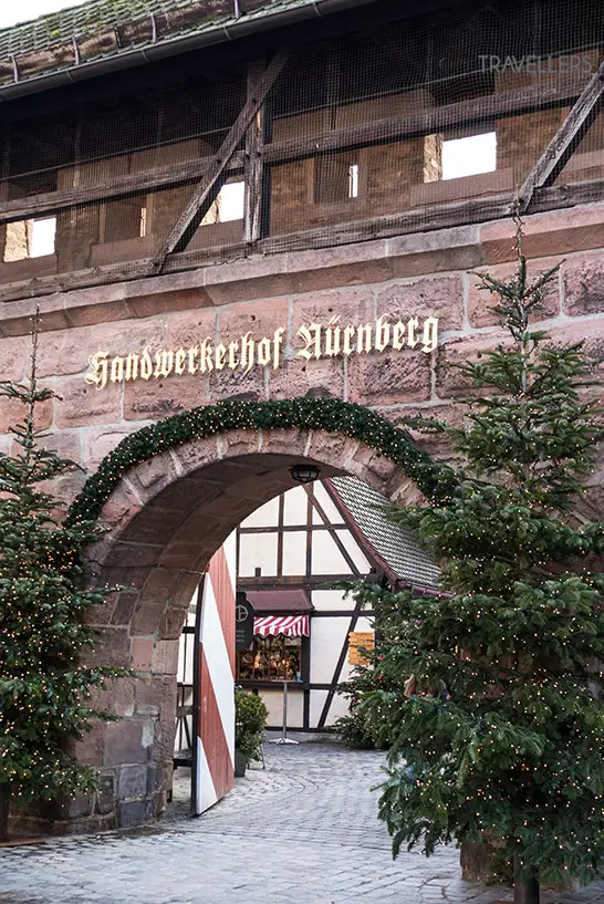 Das Tor zum Handwerkermarkt in Nürnberg