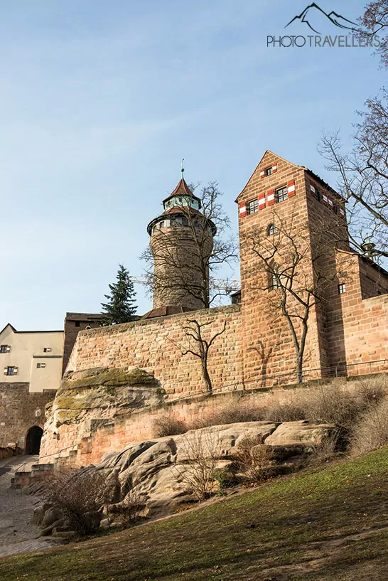 Der Blick auf die Kaiserburg in Nürnberg