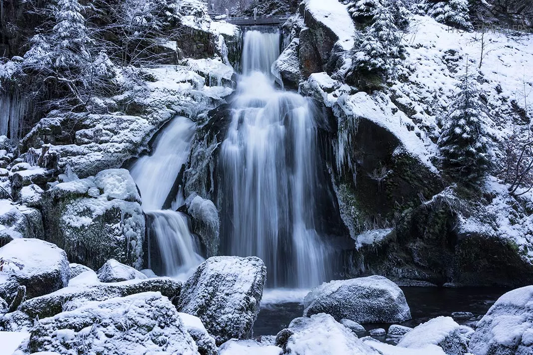 Triberger Wasserfälle im Winter