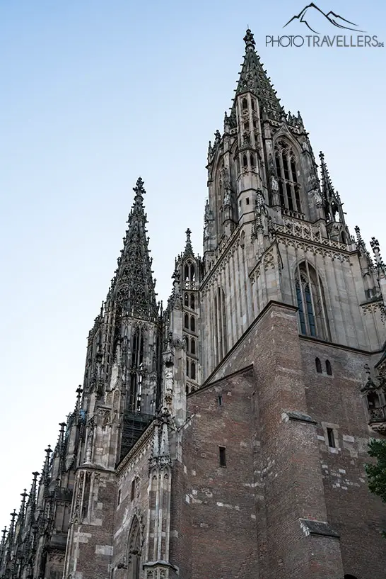 Der Blick auf den Turm des Ulmer Münsters