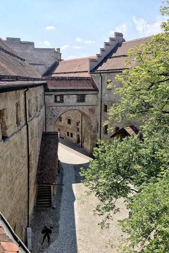 Blick auf Burg Burghausen