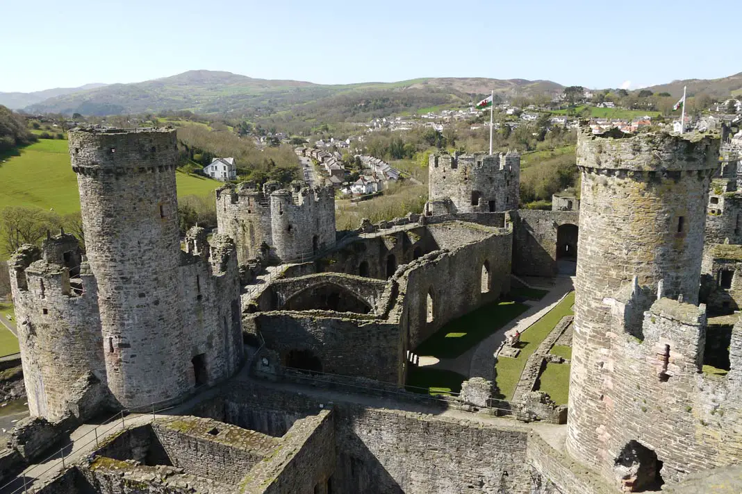 Blick über Conwy Castle