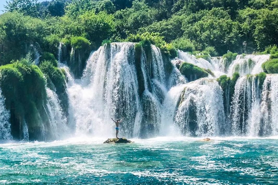 Der Wasserfall im Krka Nationalpark