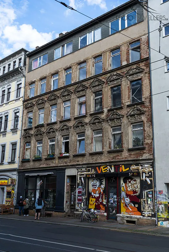 Ein Gebäude in der Zschocherschen Straße