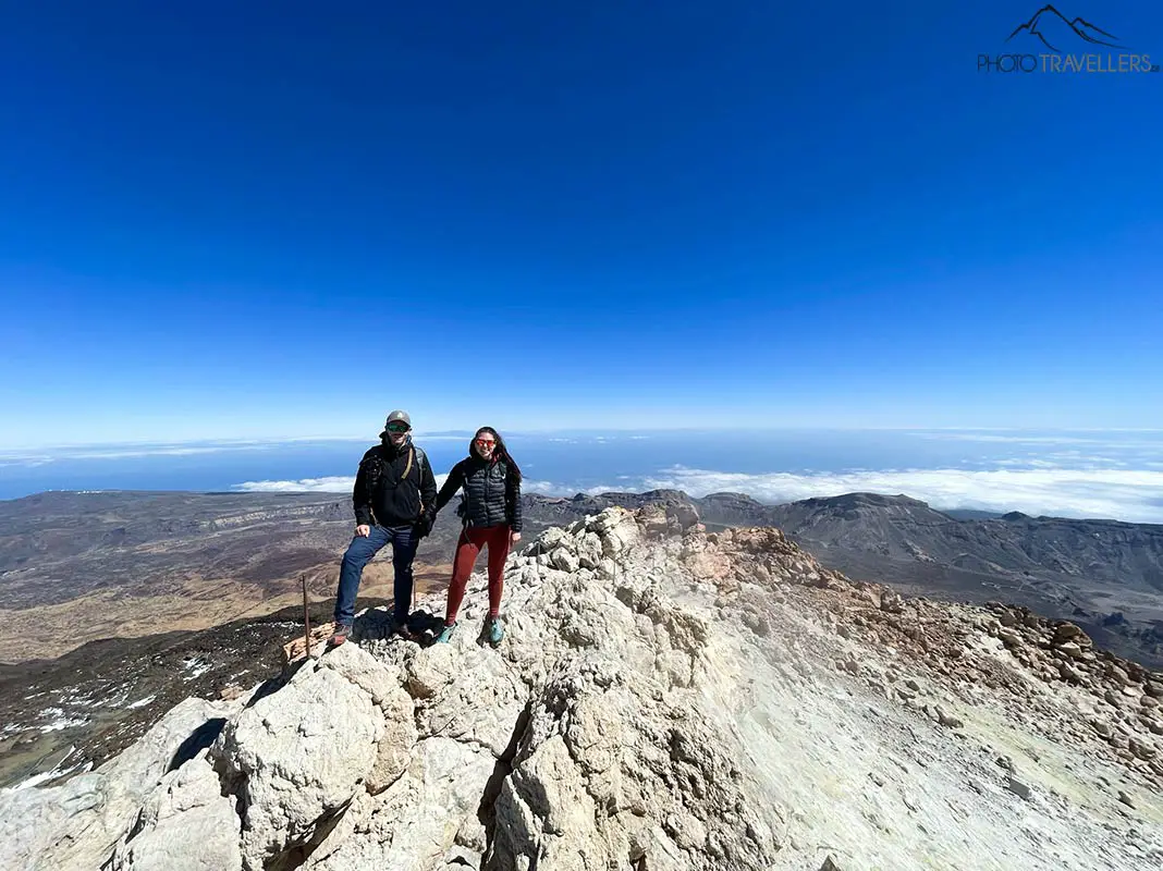 Biggi und Flo auf dem Teide-Gipfel