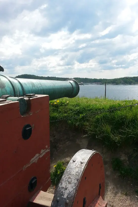 Eine Kanone in der Festung Akershus 