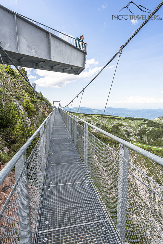 Der Skywalk mit Hängebrücke und Aussichtsplattform