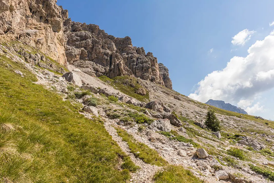 Felsiger Wanderweg zur Großen Cirspitze