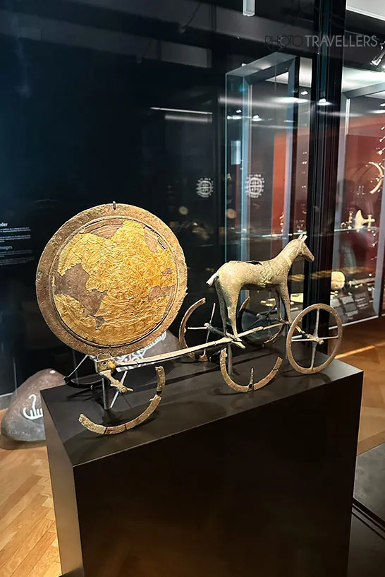 Der Sonnenwagen von Trundholm im Dänischen Nationalmuseum