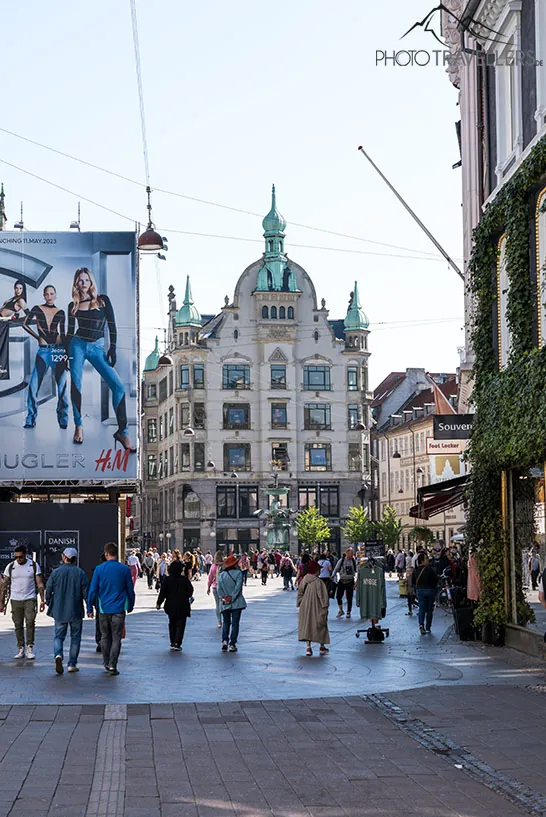 The Strøget shopping street in Copenhagen