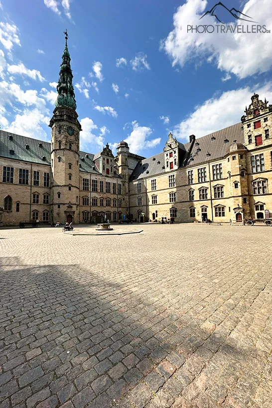 The inner courtyard of Kronborg Palace