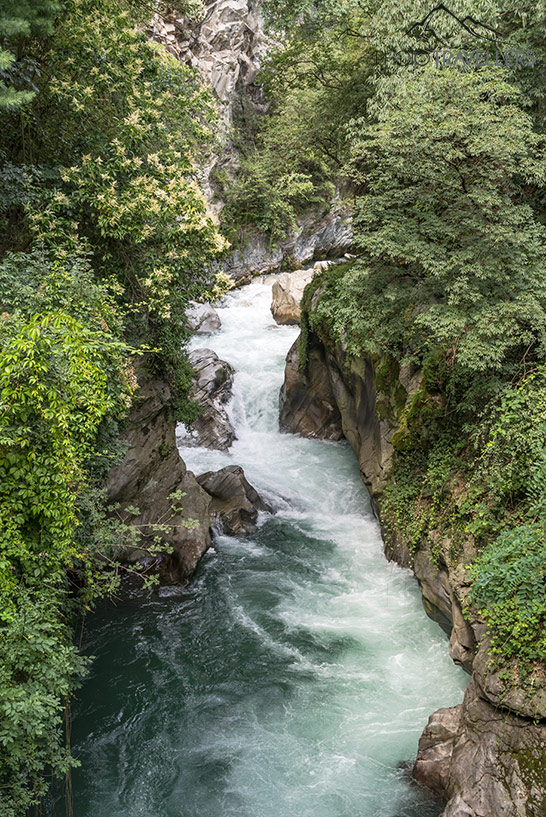 Der Blick in die Gilfklamm