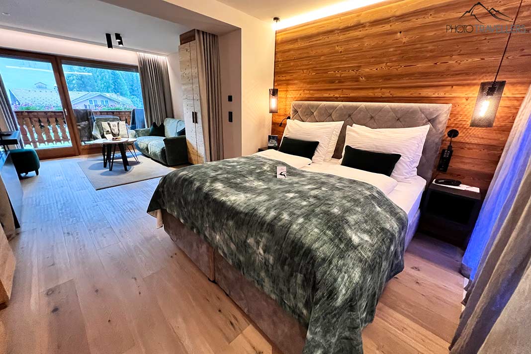 Ein luxuriöses Zimmer im Bad Moos Dolomites Spa Resort