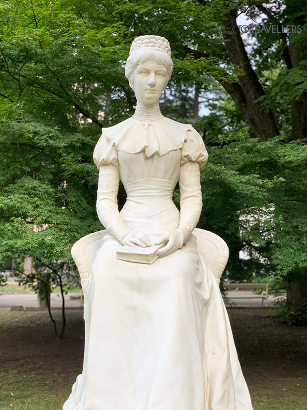 Eine Sissi-Statue in Meran