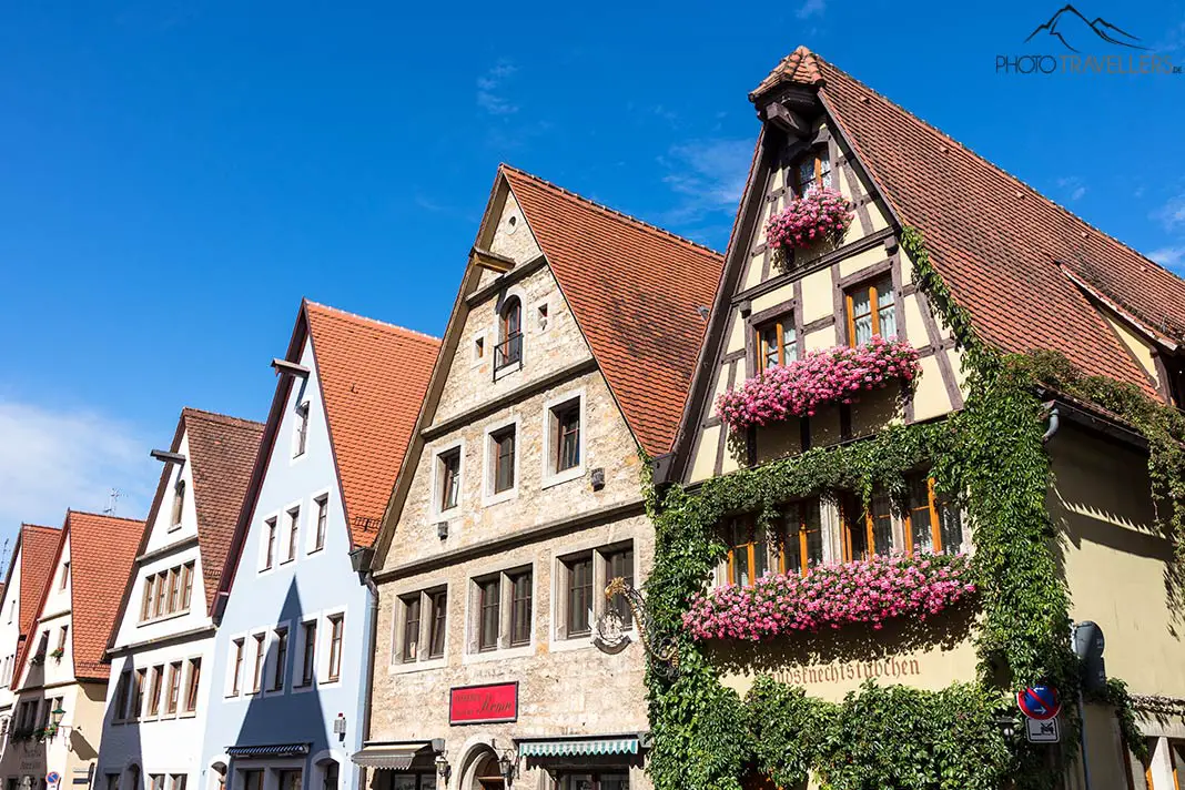 Bunte Häuser in Rothenburg