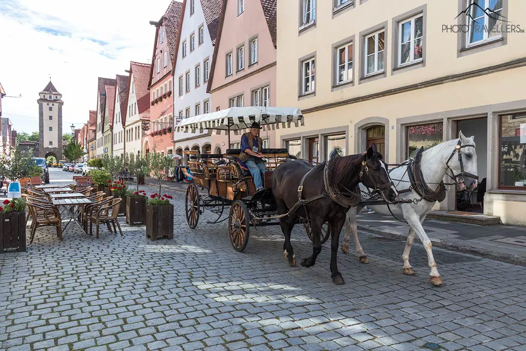 Pferdekutsche in Rothenburg