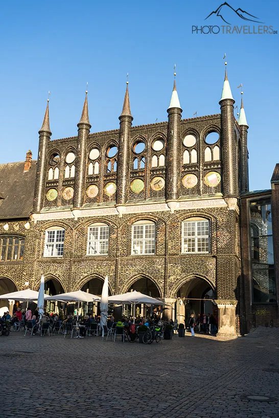 Die Fassade vom Lübecker Rathaus
