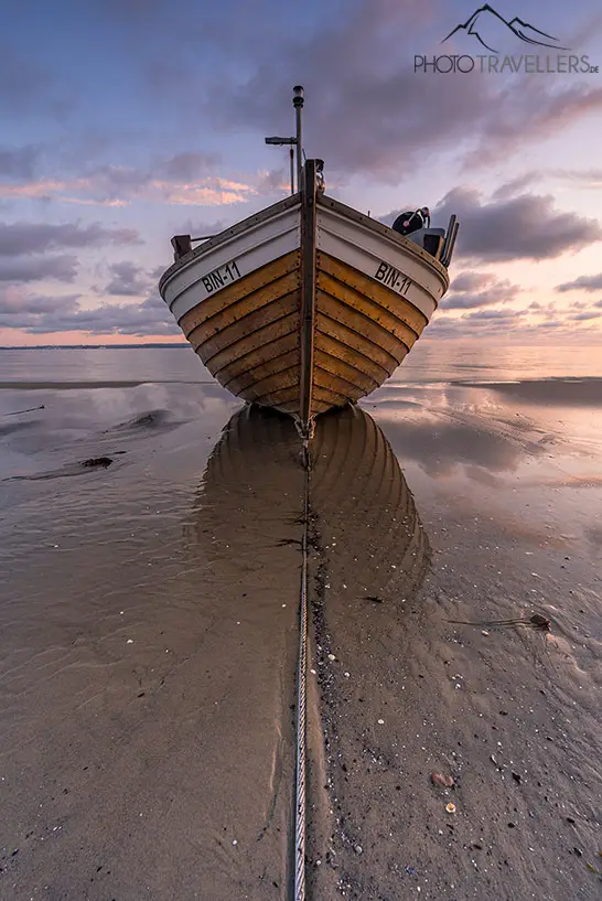 Ein Fischerboot an der Ostsee