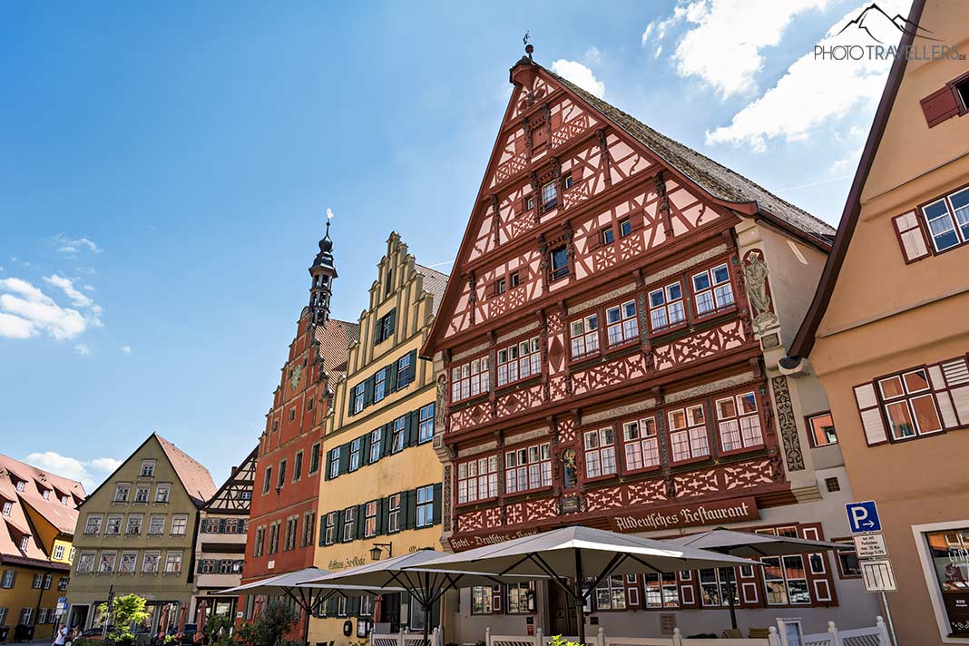 Fachwerkhäuser in der Altstadt von Dinkelsbühl