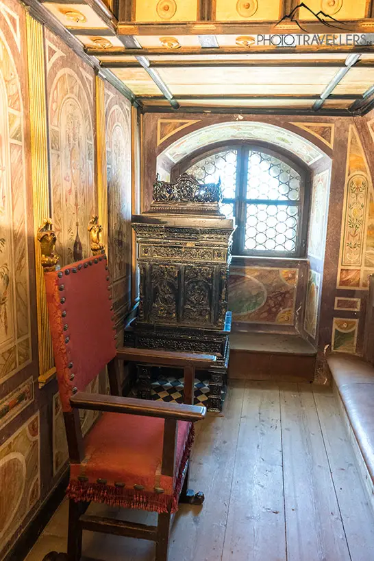 Ein Zimmer in der Burg Trausnitz