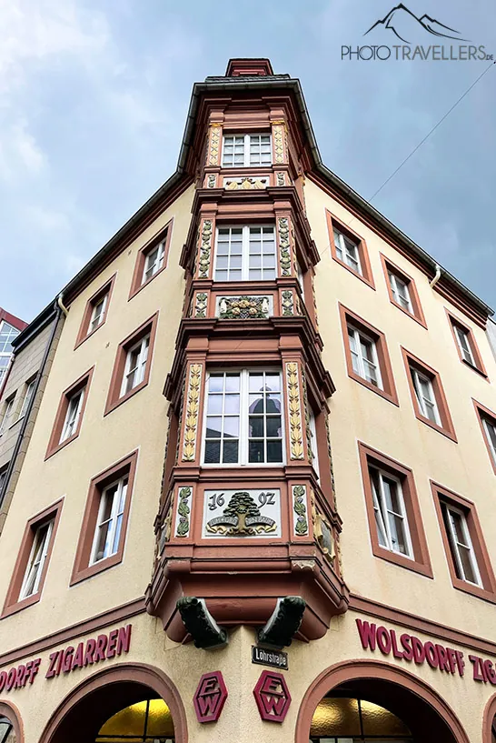 Ein Erker der Vier Türme in Koblenz