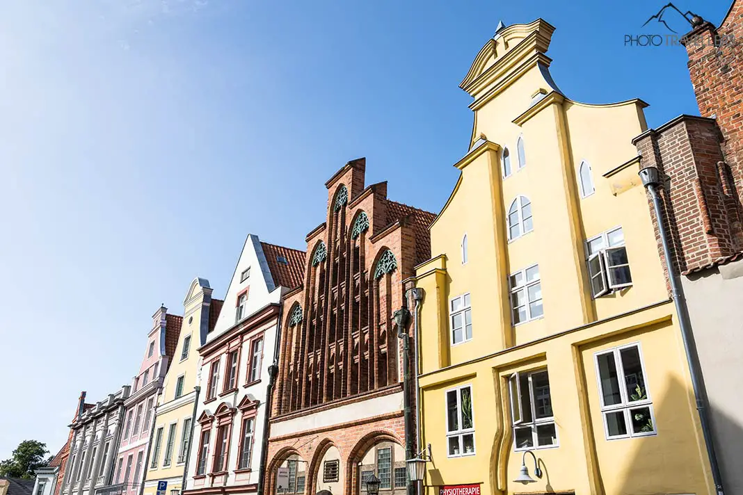 Die Giebelhäuser am alten Markt in Stralsund