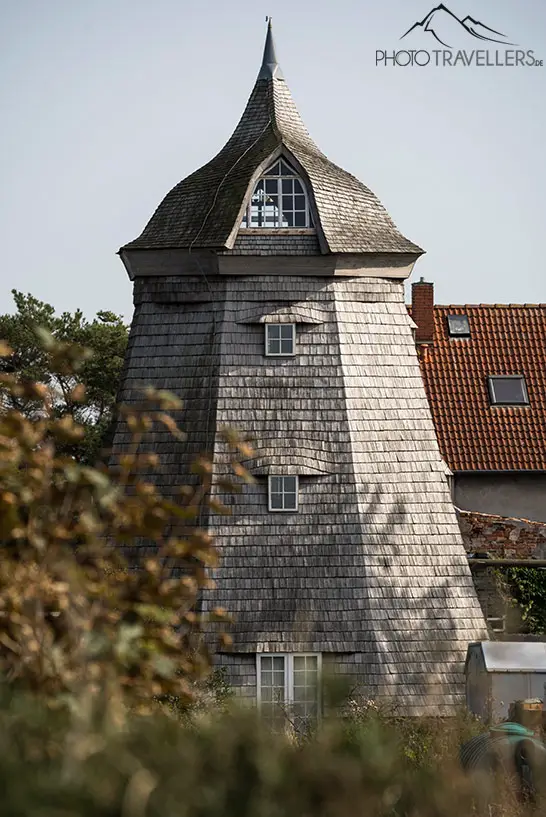 Die alte Windmühle im Örtchen Vitte auf Hiddensee