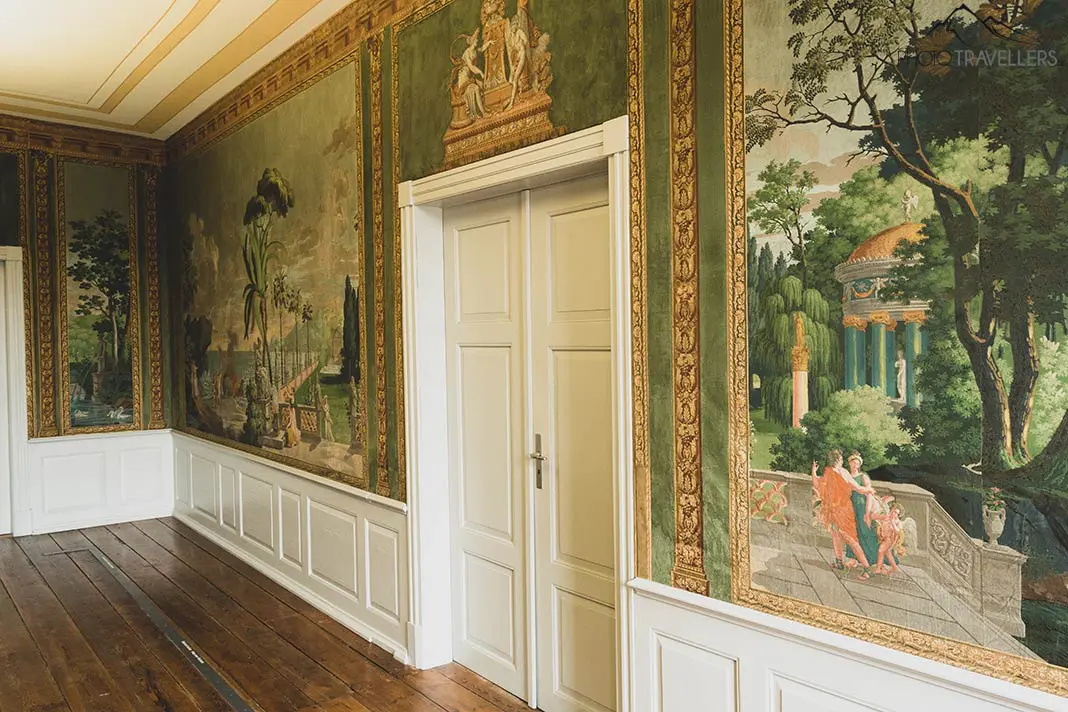 Das berühmte Tapeten-Zimmer im Welt Erbe Haus