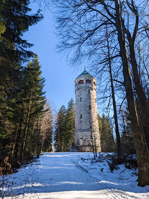 Der Taubenbergturm im Winter