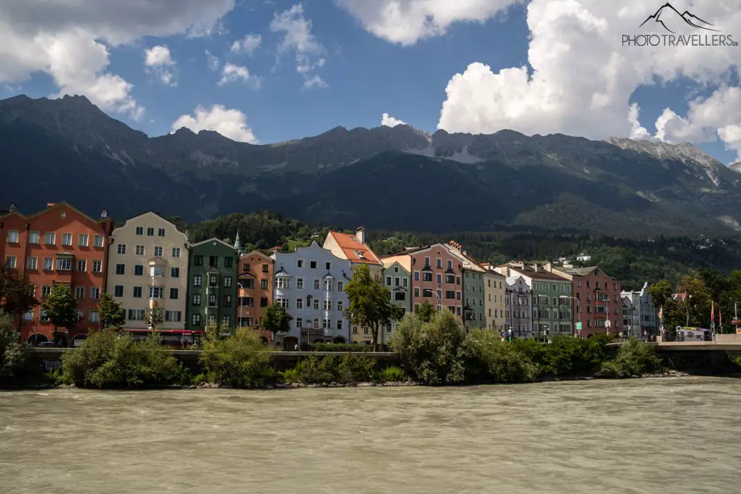 Eines der bekanntesten Fotomotive Innsbrucks: die bunten Häuser in der Mariahilfstraße