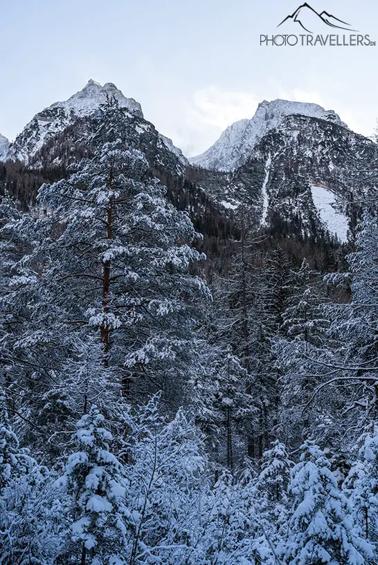 Das Klausbachtal ist eines der schönsten Ausflugsziele in Bayern im Winter