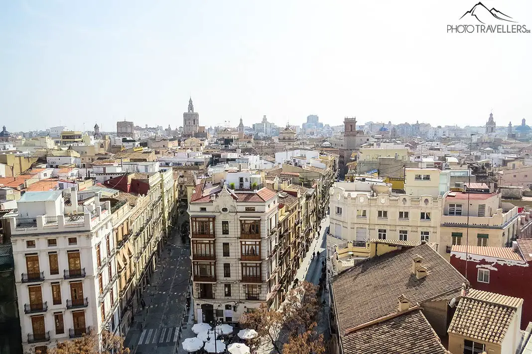 Blick auf die Stadt Valencia