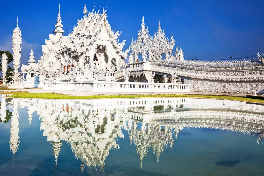 Wat Rong Khun, der weiße Tempel in Chiang Rai